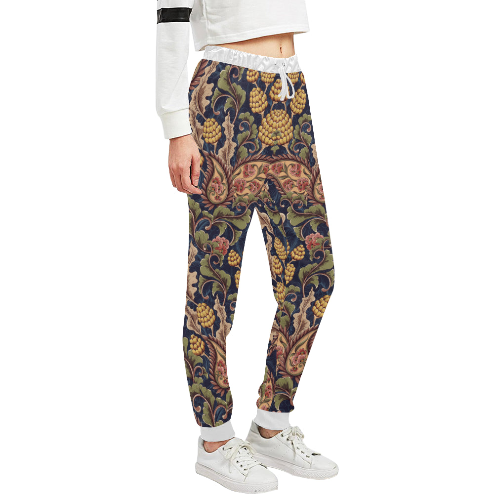 Floral Vintage Classic Print Unisex Sweatpants