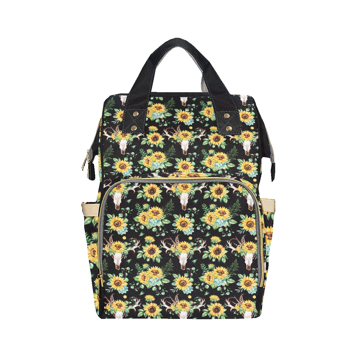 Sunflower Pattern Print Design SF08 Diaper Bag Backpack