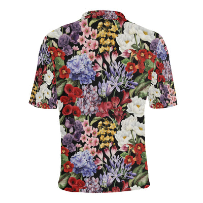 Summer Floral Pattern Print Design SF04 Men Polo Shirt