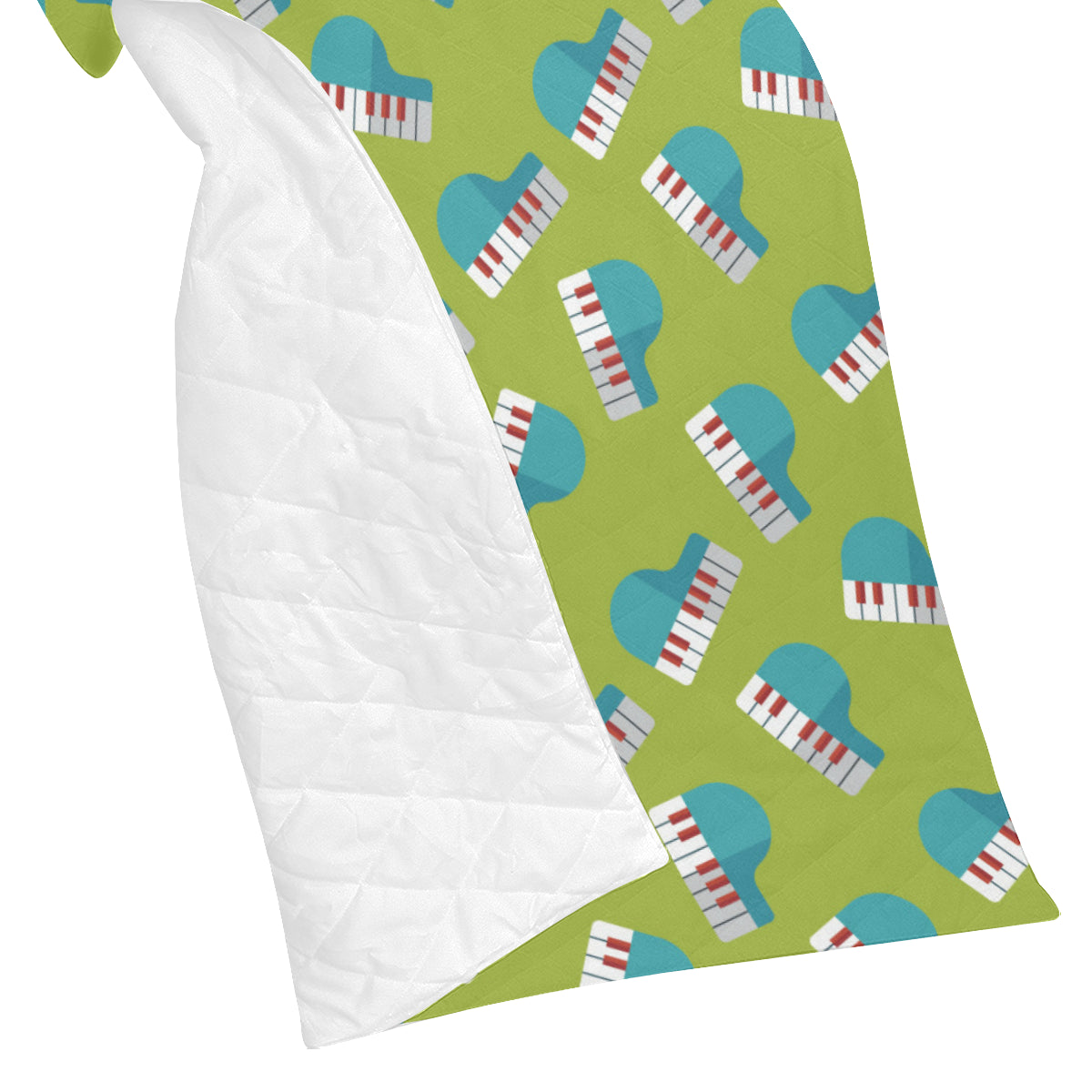Piano Pattern Print Design 03 Premium Quilt