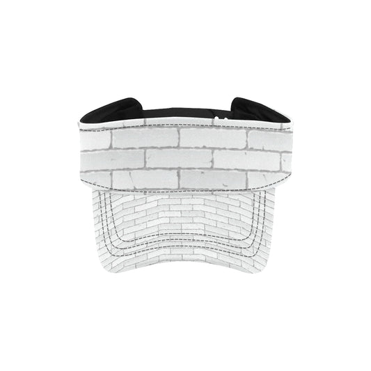Brick White Pattern Print Design 03 Unisex Sun Visor
