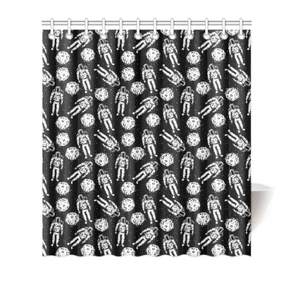 Astronaut Pattern Print Design 03 Shower Curtain