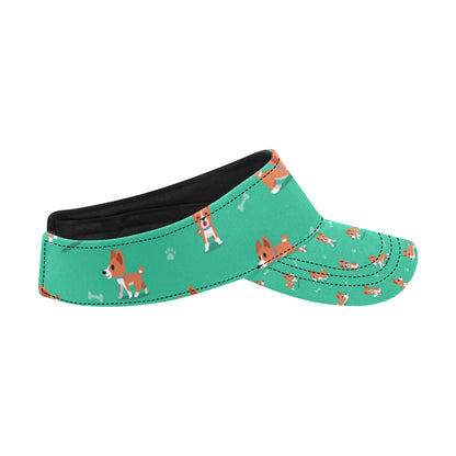 Basenji Pattern Print Design 02 Unisex Sun Visor