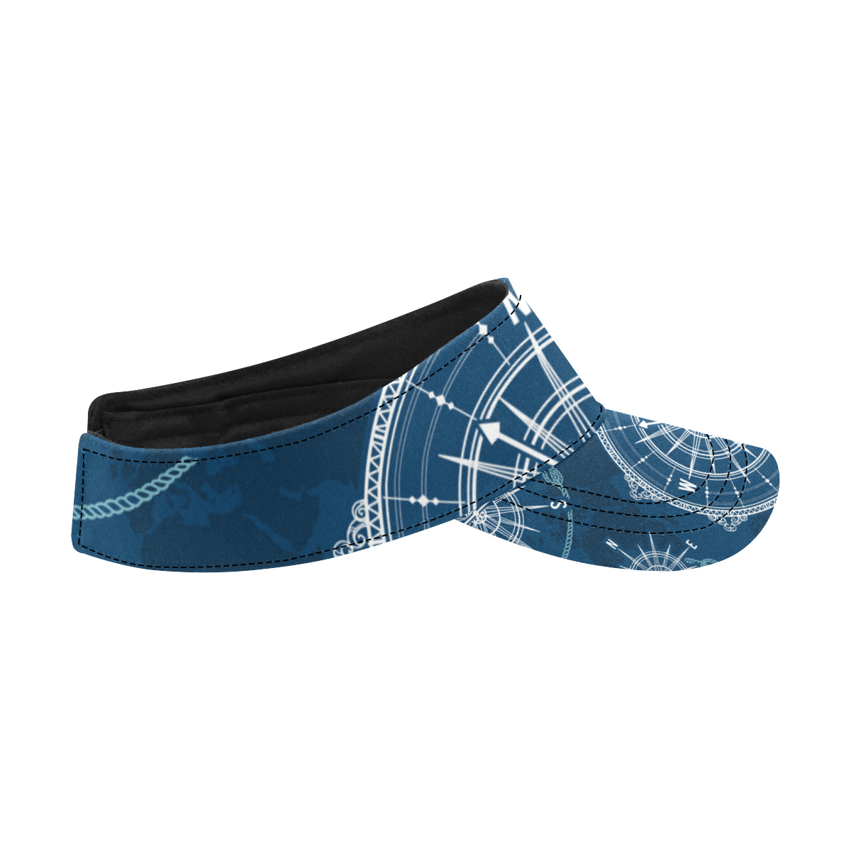 Nautical Compass Print Unisex Sun Visor