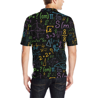Math Pattern Print Design 03 Men Polo Shirt