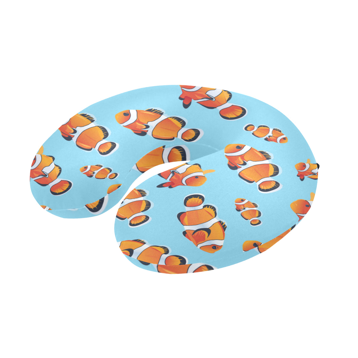 Clownfish Pattern Print Design 01 U-Shaped Travel Neck Pillow