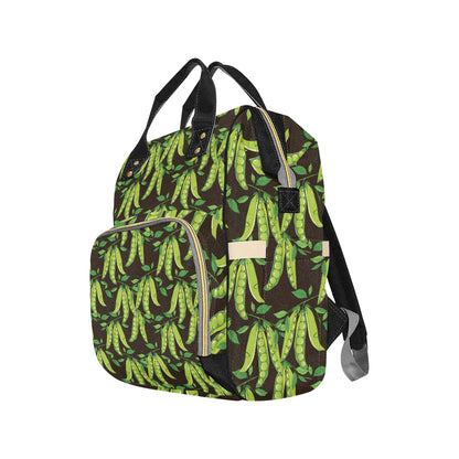 Peas Pattern Print Design A03 Diaper Bag Backpack