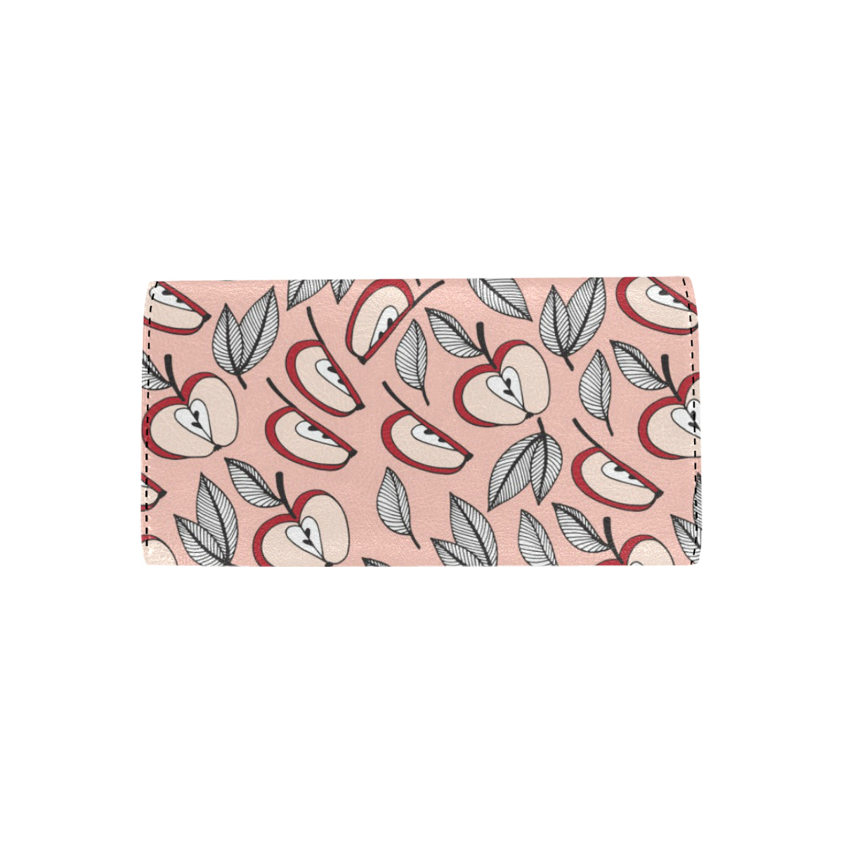Apple Pattern Print Design AP04 Women's Trifold Wallet