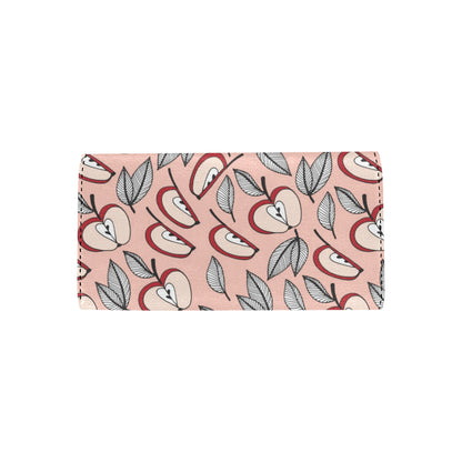 Apple Pattern Print Design AP04 Women's Trifold Wallet