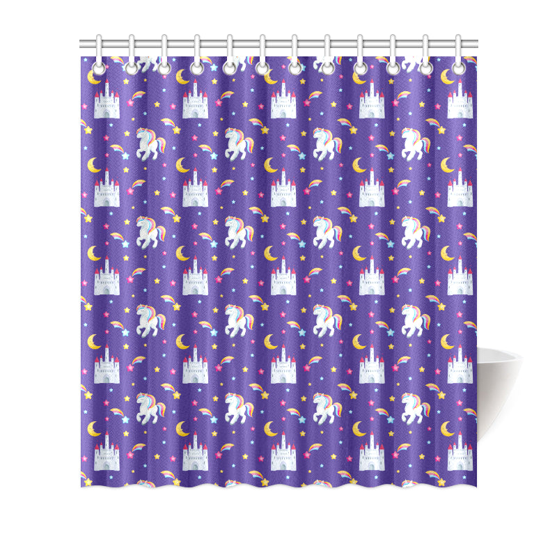 Unicorn Casttle Shower Curtain