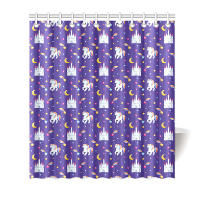 Unicorn Casttle Shower Curtain
