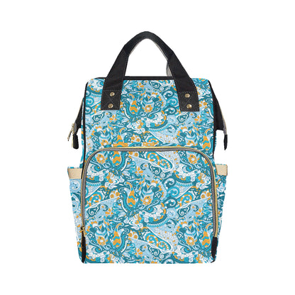 Funky Retro Pattern Print Design A03 Diaper Bag Backpack
