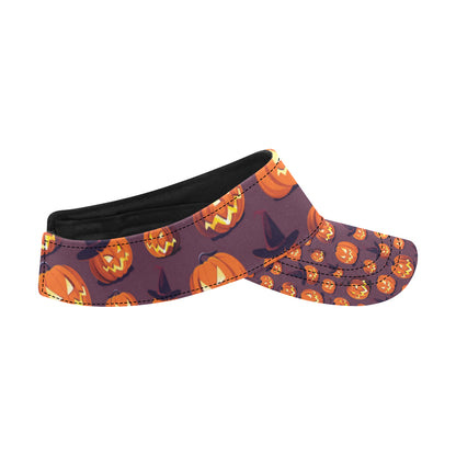 Halloween Pumpkin Pattern Print Design 03 Unisex Sun Visor