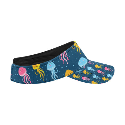 Jellyfish Pattern Print Design 04 Unisex Sun Visor