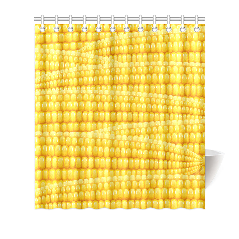 Agricultural Corn cob Pattern Shower Curtain