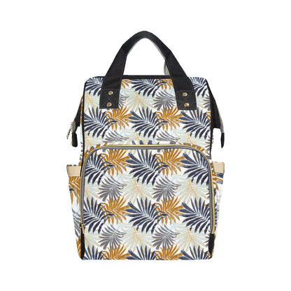 Colorful Tropical Palm Leaves Diaper Bag Backpack