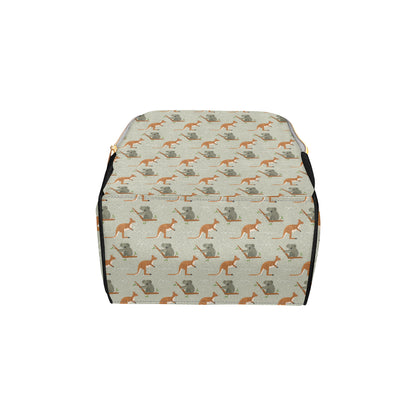 Koala Pattern Print Design 03 Diaper Bag Backpack