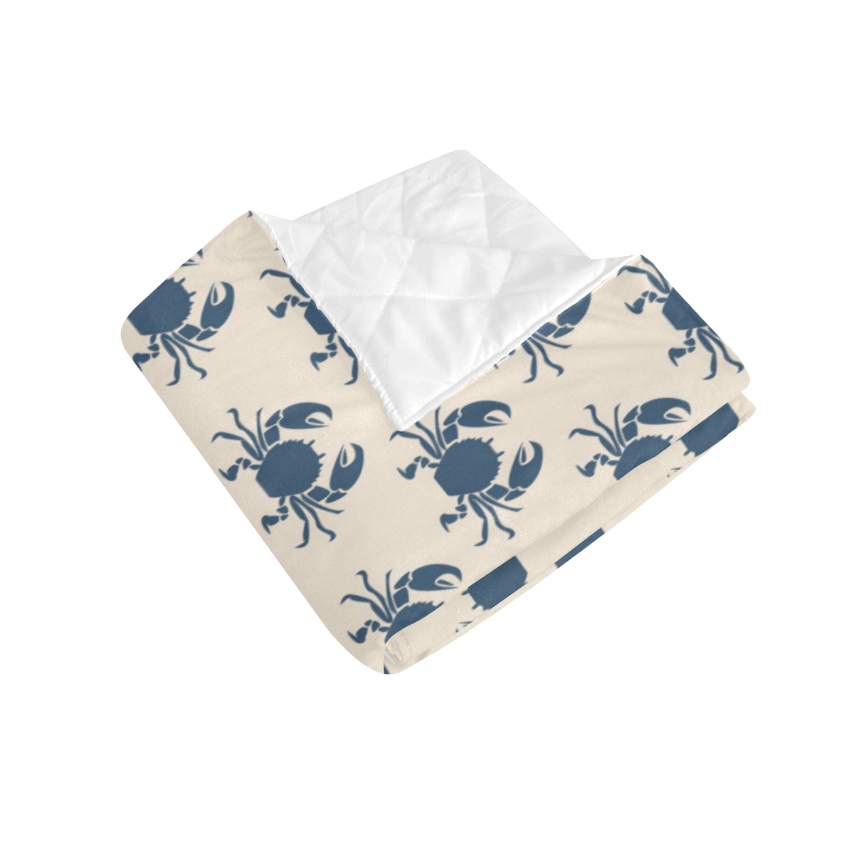 Crab Pattern Print Design 02 Premium Quilt