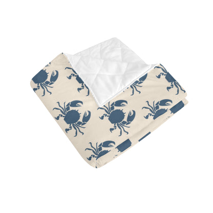 Crab Pattern Print Design 02 Premium Quilt