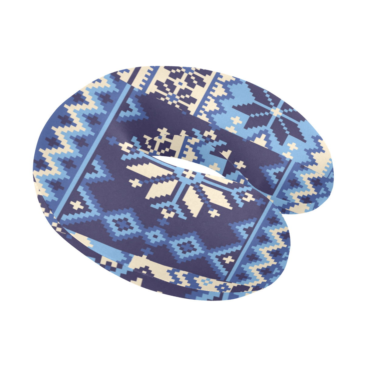 Nordic Pattern Print Design A04 U-Shaped Travel Neck Pillow