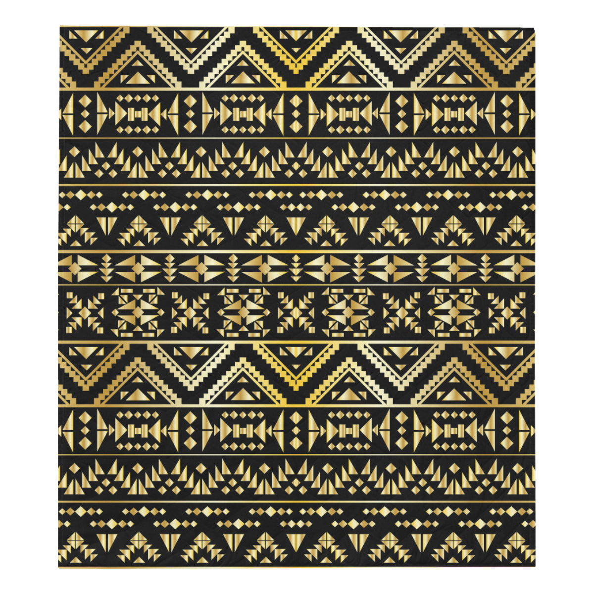 Gold Aztec Tribal Premium Quilt