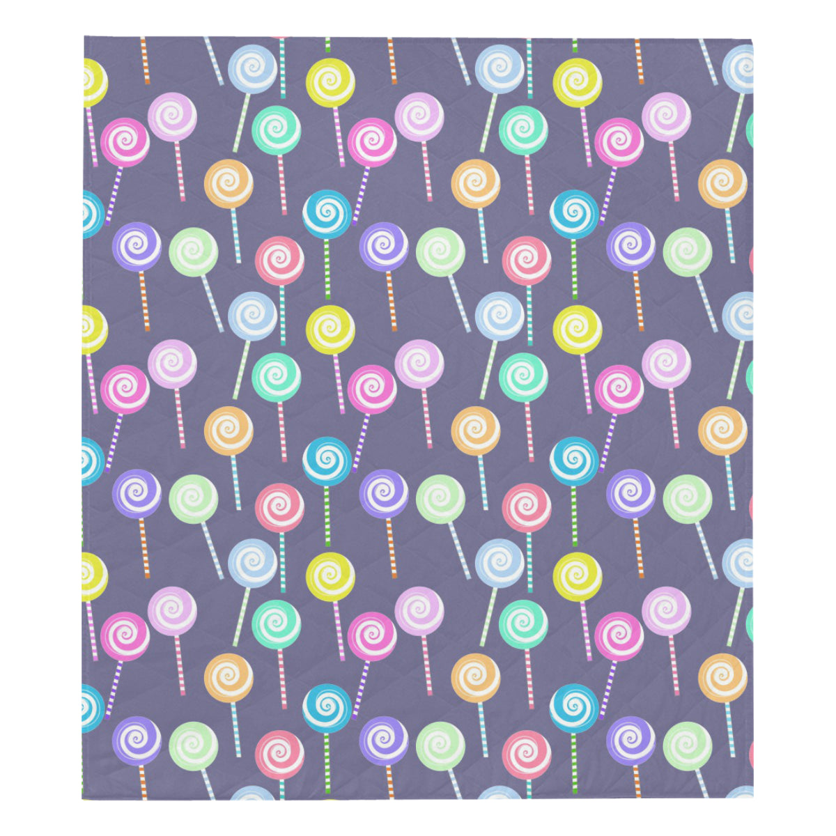 Lollipop Pattern Print Design LL03 Premium Quilt