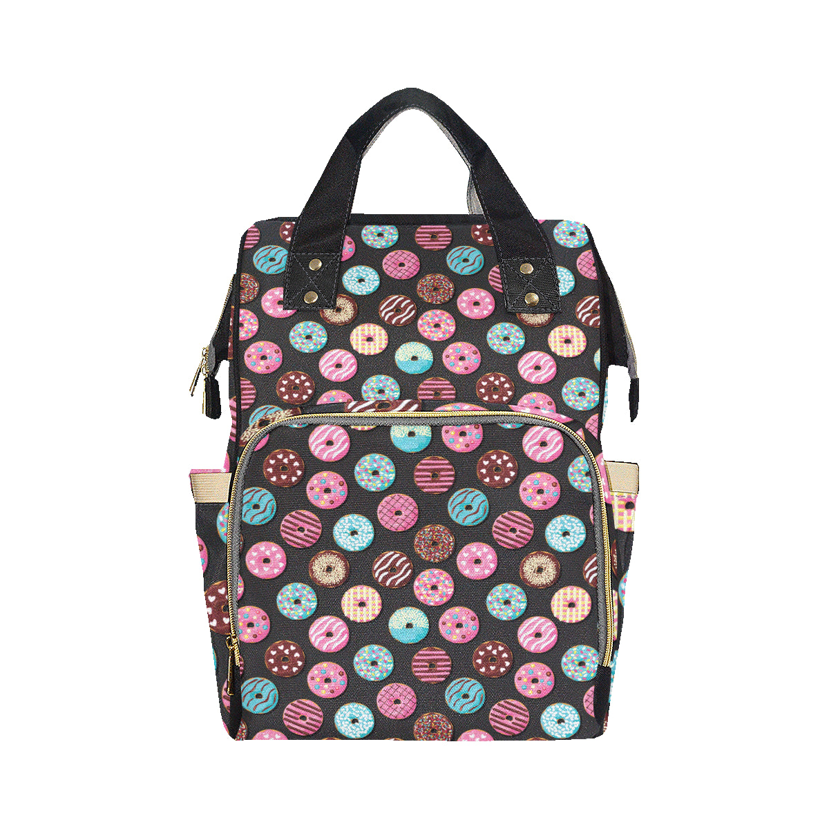 Donut Pattern Print Design DN02 Diaper Bag Backpack