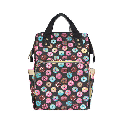 Donut Pattern Print Design DN02 Diaper Bag Backpack