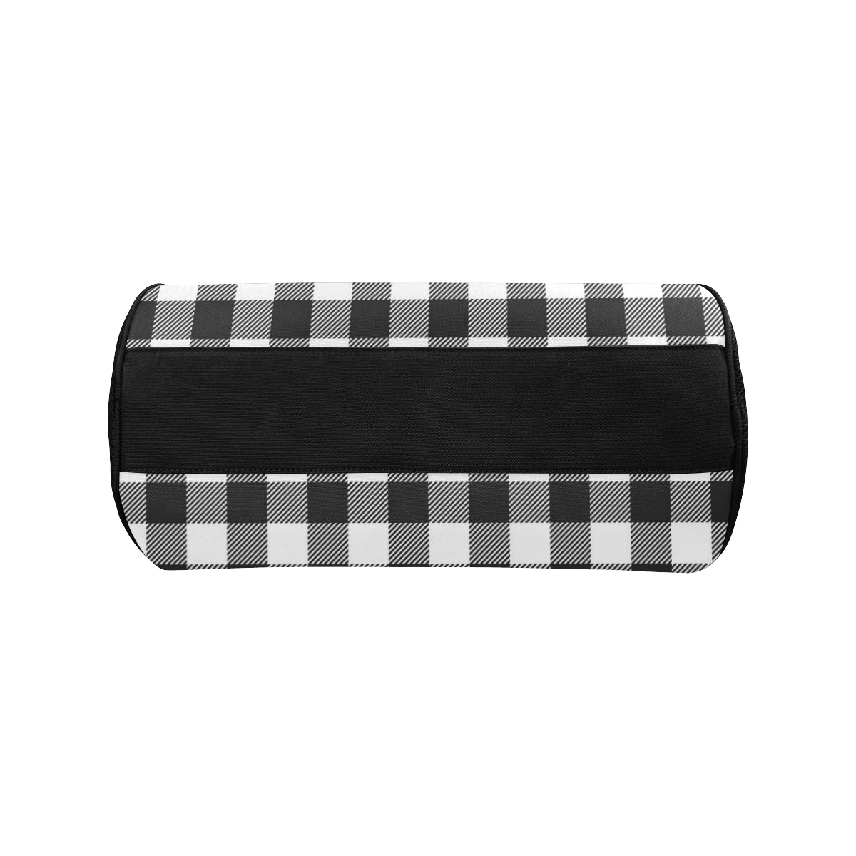 Buffalo check Black white Pattern Print Design 04 Duffel Bag