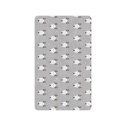 Bull Terrier Head Print Pattern Rubber Doormat