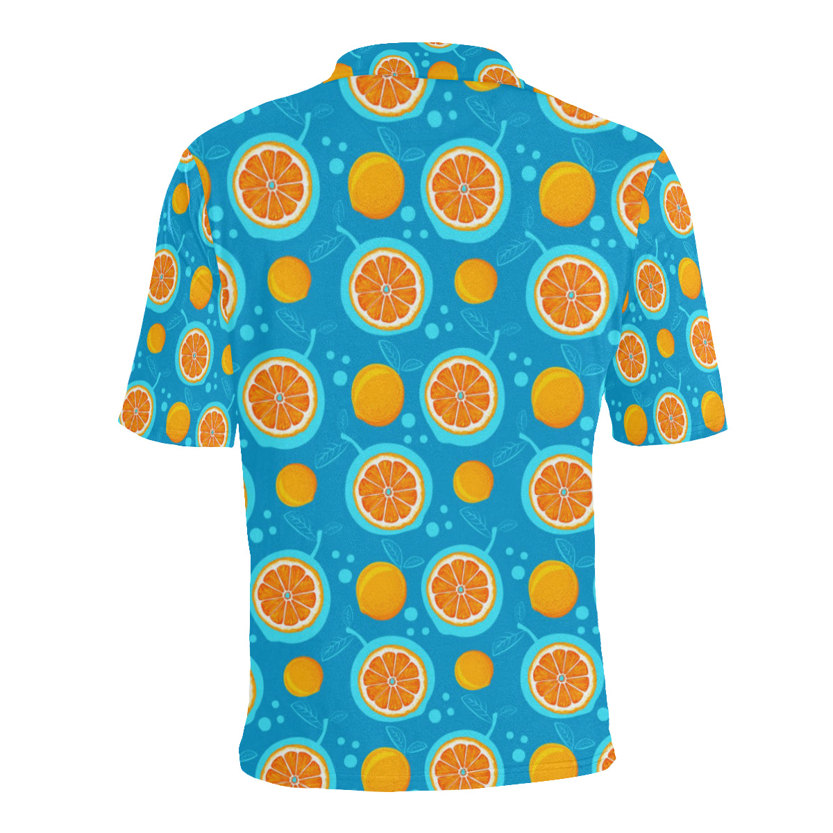 Grapefruit Pattern Print Design GF03 Men Polo Shirt