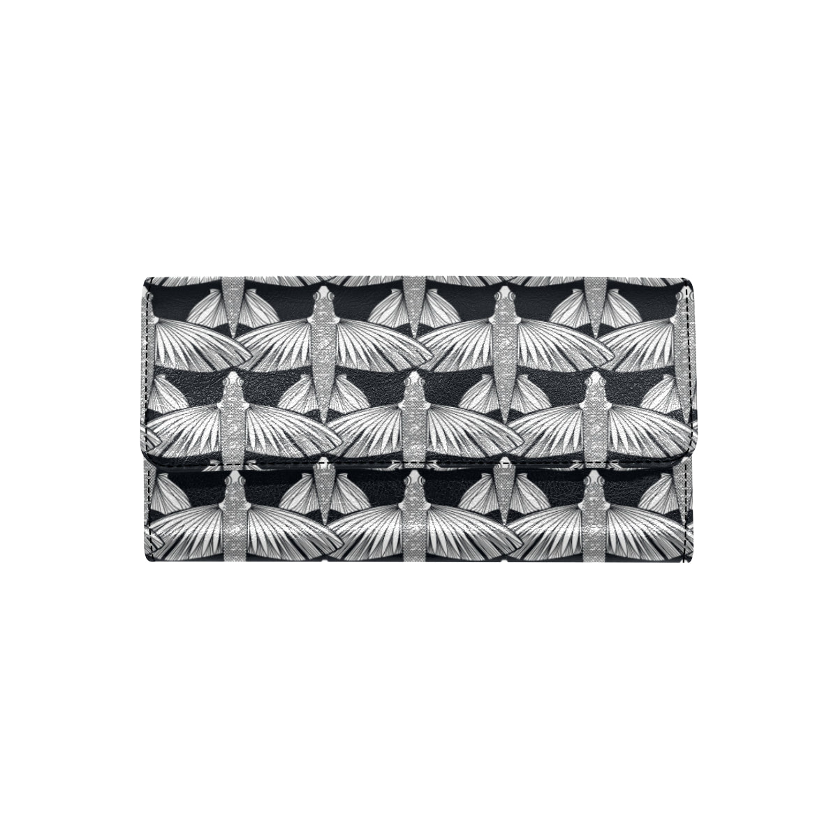 Flying Fish Pattern Print Design 03 Women's Trifold Wallet
