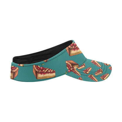 Cheesecake Cherry Pattern Print Design CK03 Unisex Sun Visor