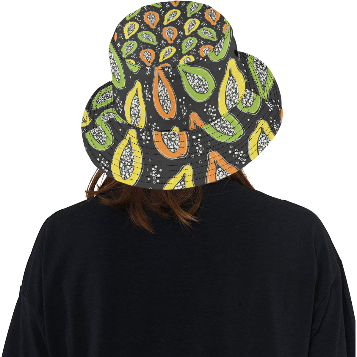 Papaya Pattern Print Design PP05 Unisex Bucket Hat