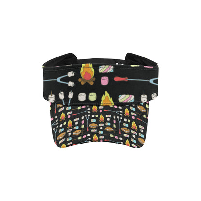 Camping Campfire Marshmallows Unisex Sun Visor