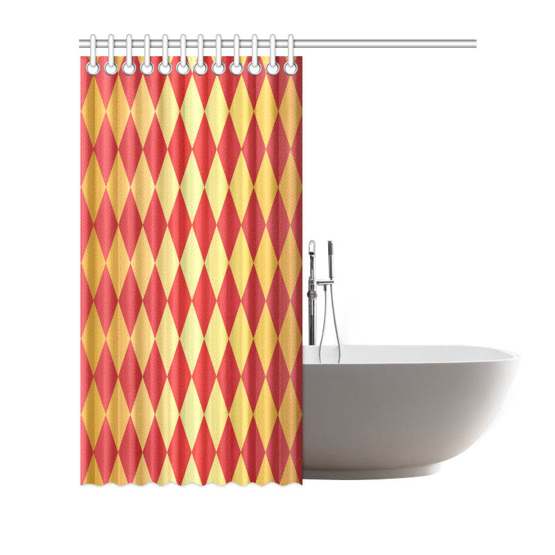 Harlequin Pattern Print Design 03 Shower Curtain