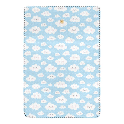 Cloud  Pattern Print Design 02 Women's Trifold Wallet