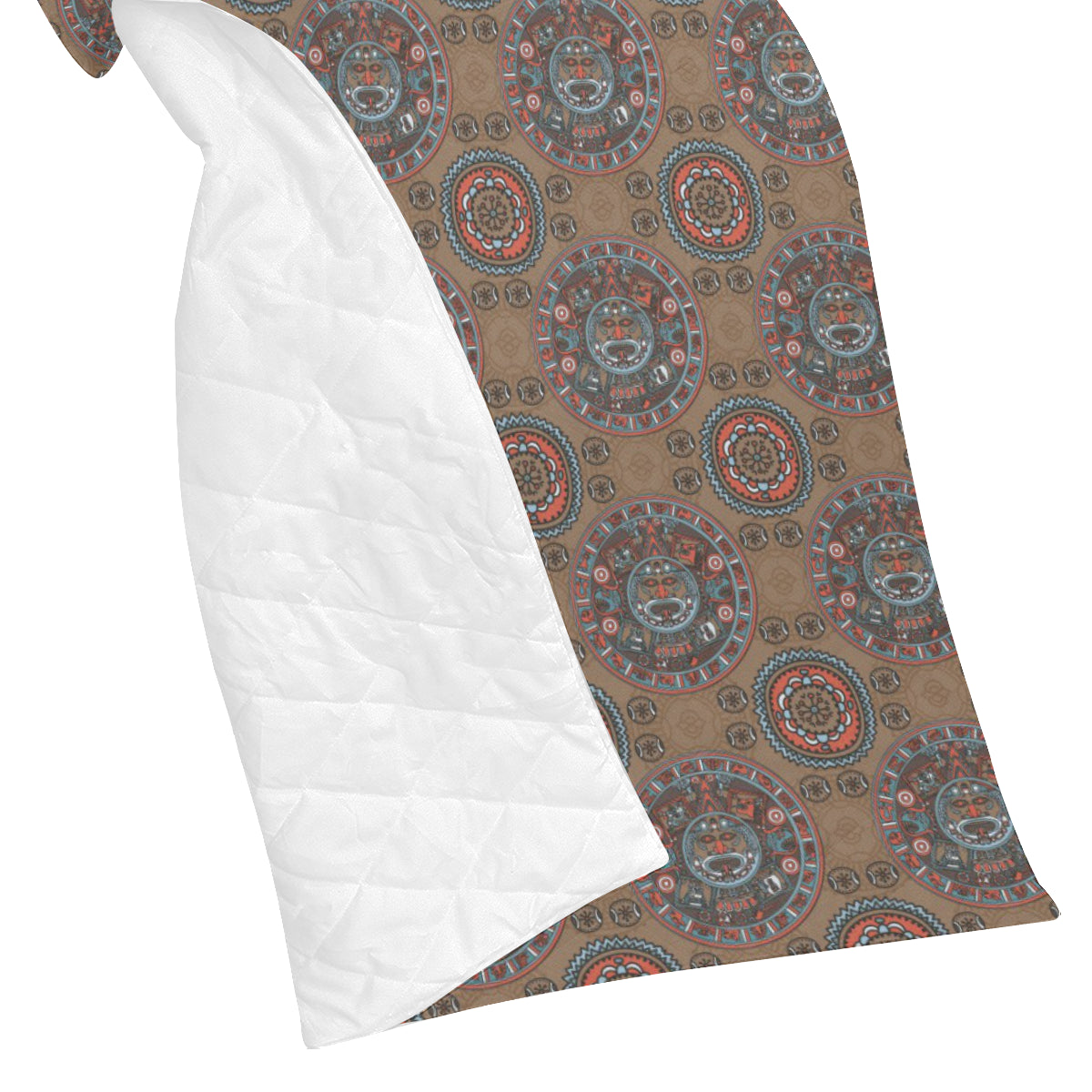 Calendar Aztec Pattern Print Design 03 Premium Quilt