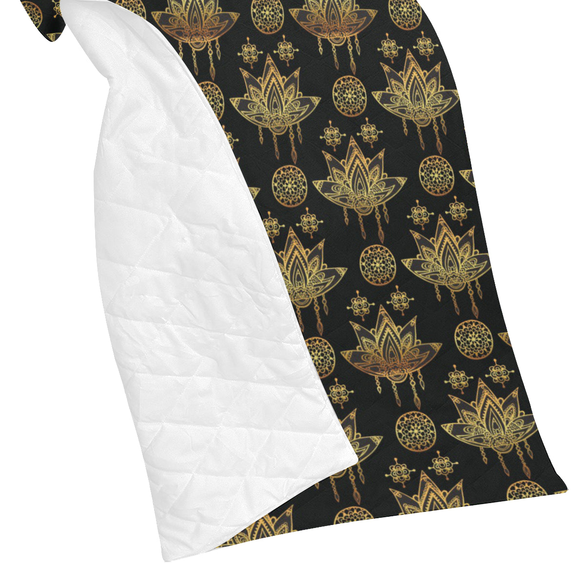lotus Boho Pattern Print Design LO03 Premium Quilt