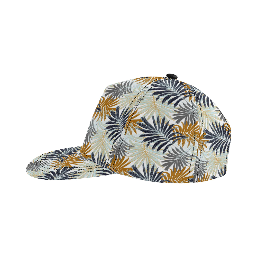 Colorful Tropical Palm Leaves Snapback Cap
