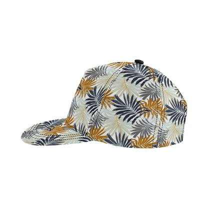 Colorful Tropical Palm Leaves Snapback Cap