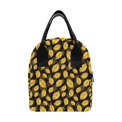 Elm Leave Summer Print Pattern Insulated Lunch Bag