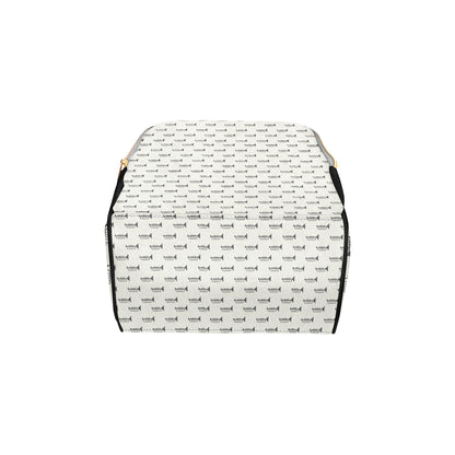 Trumpet Pattern Themed Print Diaper Bag Backpack