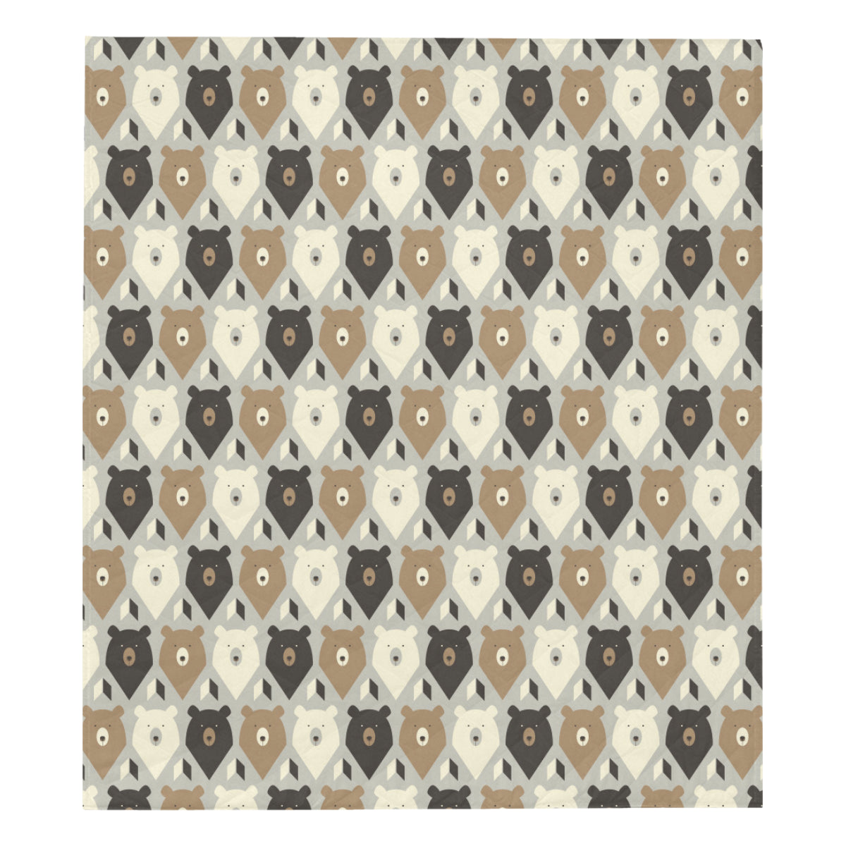 Bear Pattern Print Design 04 Premium Quilt