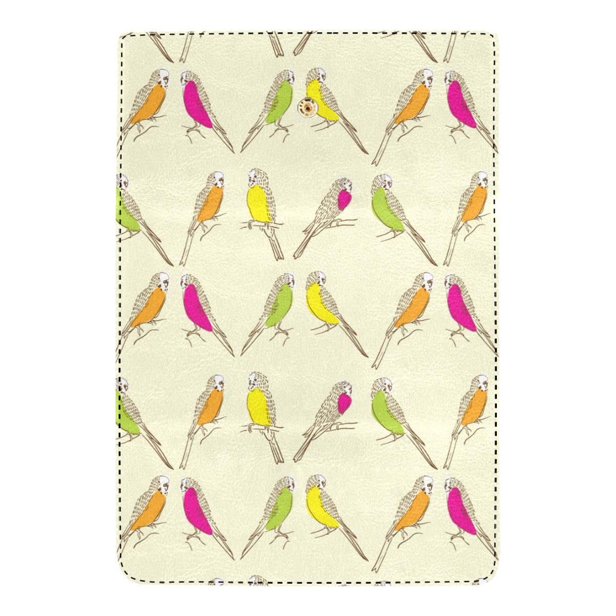 Parakeet Pattern Print Design A01 Women's Trifold Wallet