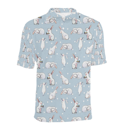 Rabbit Pattern Print Design RB06 Men Polo Shirt