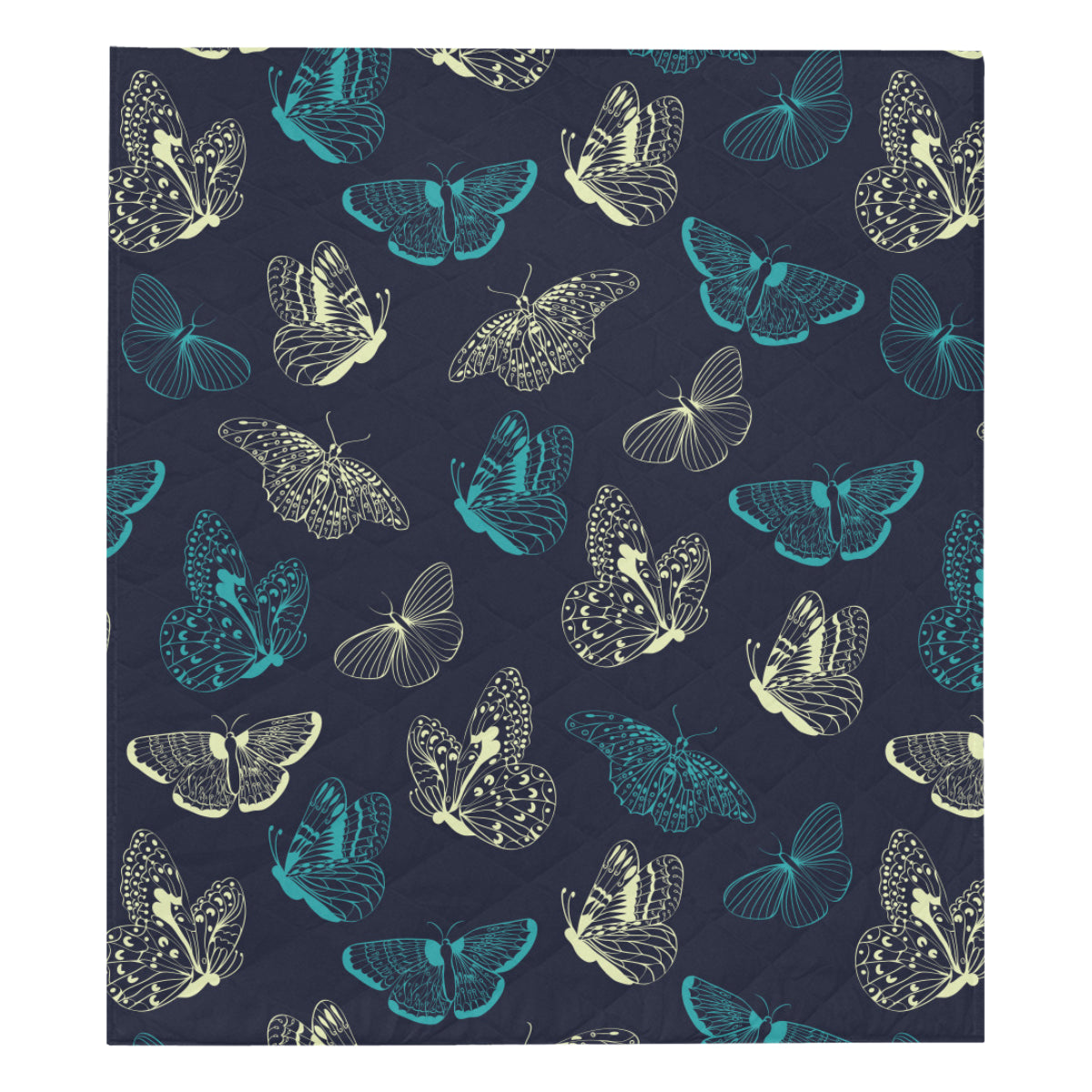 Monarch Butterfly Pattern Print Design 01 Premium Quilt