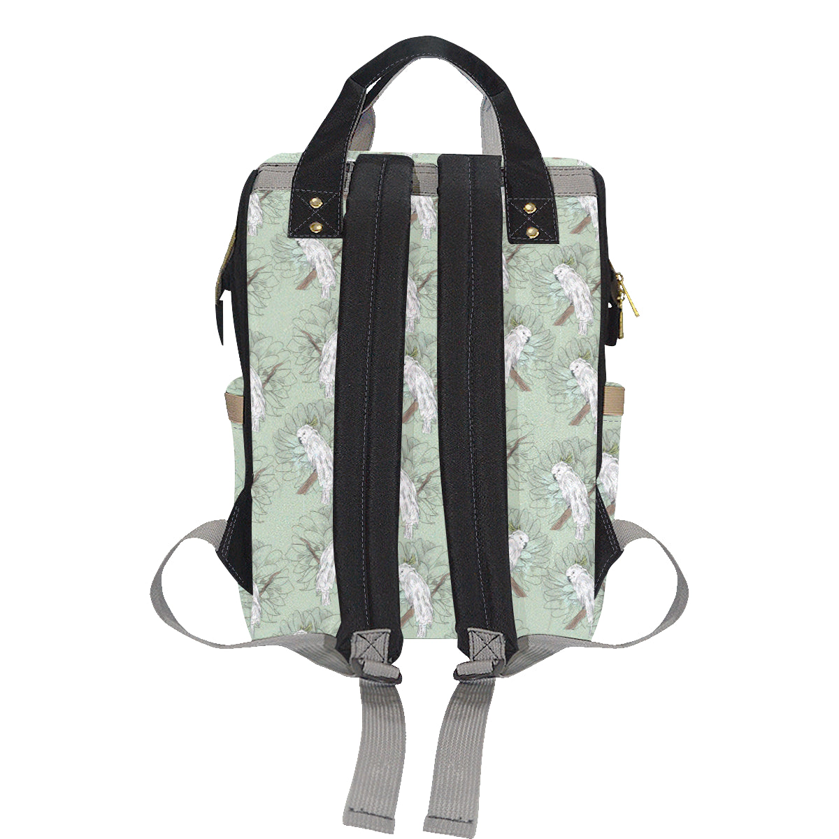 Cockatiel Pattern Print Design 01 Diaper Bag Backpack