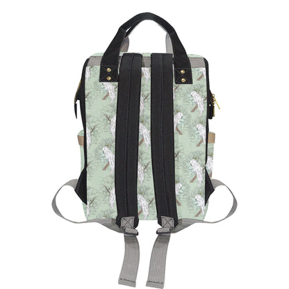 Cockatiel Pattern Print Design 01 Diaper Bag Backpack