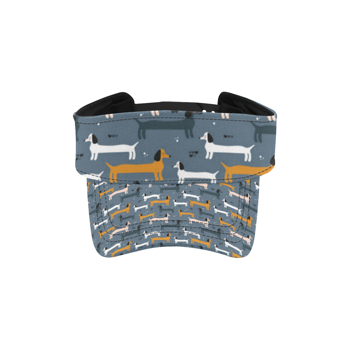 Dachshund Pattern Print Design 012 Unisex Sun Visor
